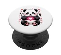 Simbolo del cuore del panda Kawaii | Cute Panda San PopSockets PopGrip Adesivo