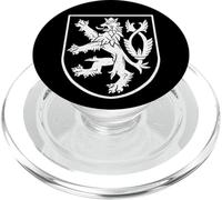Simbolo del leone della Repubblica Ceca con stemma della Repubblica Ceca PopSockets PopGrip per MagSafe
