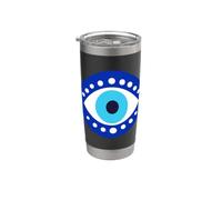 Simbolo del malocchio per le donne, un design spirituale boho minimalista Bicchiere termico in acciaio inox doppia parete