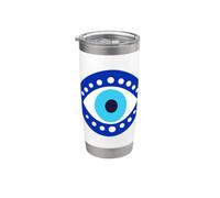 Simbolo del malocchio per le donne, un design spirituale boho minimalista Bicchiere termico in acciaio inox doppia parete