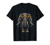Simbolo del Mito Grafico dell'elefante a Tre Teste del Lao Maglietta