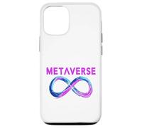 Simbolo del segno del metaverso | Giocatore di realtà virtuale | Giocatore VR Custodia per iPhone 12/12 Pro