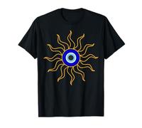 Simbolo del Sole malocchio per Le Donne Un Design Spirituale Boho Maglietta