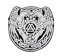 Simbolo del triangolo Valknut Viking Norse Rune patch stemma ricamato toppa termoadesiva
