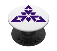 Simbolo della bandiera della città giapponese Fukuoka con simbolo della prefettura di Fukuoka PopSockets PopGrip Adesivo