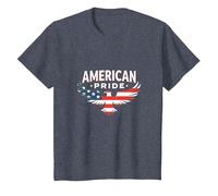 Simbolo della Bandiera patriottica dell'American Pride Maglietta, Bambini, Pervinca, 3 Anni