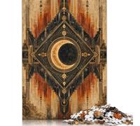 Simbolo della mezzaluna geometrica Puzzle in Legno 1000 Pezzi