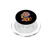 Simbolo della pace del leone hippie ironico PopSockets PopGrip per MagSafe