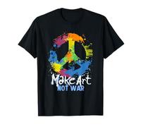 Simbolo della pace "Make Art Not War Maglietta