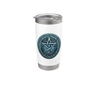 Simbolo della strega Wicca Wiccan Pagano Capodanno Halloween Samhain Bicchiere termico in acciaio inox doppia parete