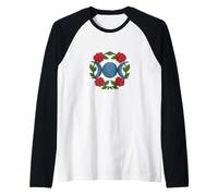 Simbolo della triplice luna rosa della dea tripla Maglia con Maniche Raglan