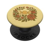 Simbolo della triplice luna rosa della dea tripla PopSockets PopGrip Adesivo