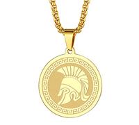 Simbolo dell'antico dio greco della guerra, collana Ares per uomo donna e donna, ciondolo commemorativo della guerra greca con ciondolo a forma