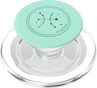 Simbolo dell'oroscopo della costellazione del segno zodiacale dei Pesci PopSockets PopGrip per MagSafe
