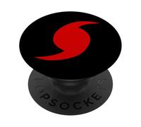Simbolo di avvertimento dell'uragano Tempesta PopSockets PopGrip Adesivo