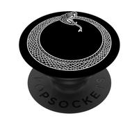 SIMBOLO DI OUROBOROS ANTICO SERPENTE O DRAGO CHE MANGIA LA SUA CODA PopSockets PopGrip Adesivo
