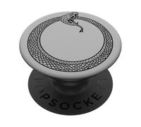 SIMBOLO DI OUROBOROS ANTICO SERPENTE O DRAGO CHE MANGIA LA SUA CODA PopSockets PopGrip Adesivo