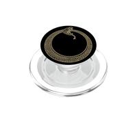 SIMBOLO DI OUROBOROS ANTICO SERPENTE O DRAGO CHE MANGIA LA SUA CODA PopSockets PopGrip per MagSafe