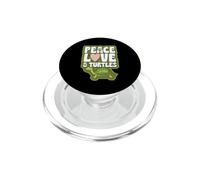 Simbolo di pace amore e tartarughe cuore pace PopSockets PopGrip per MagSafe
