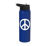 Simbolo di pace e segno di pace Segno di pace Pace Stainless Steel Insulated Water Bottle
