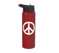 Simbolo di pace e segno di pace Segno di pace Pace Stainless Steel Insulated Water Bottle