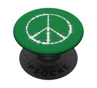 Simbolo di pace Suono Onda PopSockets PopGrip Adesivo
