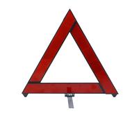 Simbolo di pericolo sul ciglio della strada del segnale di sicurezza