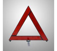 Simbolo di pericolo sul ciglio della strada del segnale di sicurezza