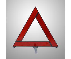 Simbolo di pericolo sul ciglio della strada del segnale di sicurezza