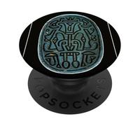 Simbolo di sigillo dell'amuleto dello scarabeo scarabeo della rinascita PopSockets PopGrip Adesivo