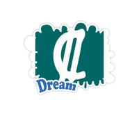 Simbolo di valuta Colon CRC - Costa Rica Adesivi Citazione Sogno Decalcomanie in Vinile