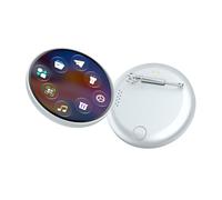 Simbolo digitale dinamico con funzione di display a LED Animazioni regolabili Visuals chiari Temi Anime Portatile Animato LED Pin, One Size, come descritto