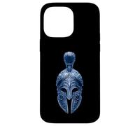 Simbolo elmo spartano blu | Allenamento stoico del gladiatore greco Custodia per iPhone 14 Pro Max