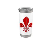 SIMBOLO FLEUR DE LIS FLEUR-DE-LYS ARALDRY FRANCIA Bicchiere termico in acciaio inox doppia parete