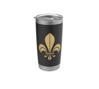 SIMBOLO FLEUR DE LIS FLEUR-DE-LYS ARALDRY FRANCIA Bicchiere termico in acciaio inox doppia parete