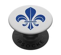SIMBOLO FLEUR DE LIS FLEUR-DE-LYS ARALDRY FRANCIA PopSockets PopGrip Adesivo