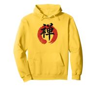 Simbolo giapponese per la pace (Zen) Kanji Art Calligrafia Felpa con Cappuccio