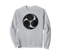 Simbolo Giapponese Shinto Tomome Mitsudomome Yin-Yang Zen Felpa
