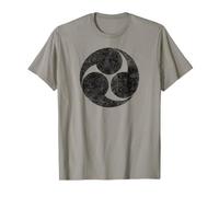 Simbolo Giapponese Shinto Tomome Mitsudomome Yin-Yang Zen Maglietta