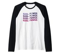 Simbolo Girl Power, simbolo della pace, design di emancipazione Maglia con Maniche Raglan