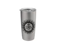 SIMBOLO IHS CRISTOGRAMMA MONOGRAMMA GESÙ CRISTO Bicchiere termico in acciaio inox doppia parete