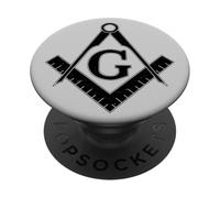 Simbolo massonico della massoneria quadrata e bussola PopSockets PopGrip Adesivo