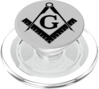 Simbolo massonico della massoneria quadrata e bussola PopSockets PopGrip per MagSafe