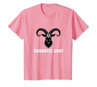 Simbolo Mistico Occulto della Capra sabbatica di Baphomet Maglietta, Bambini, Rosa, 8 Anni