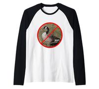 Simbolo Nessuna Oca consentita Maglia con Maniche Raglan