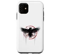 Simbolo nordico della mitologia norrena del corvo vichingo Vegvisir Custodia per iPhone 11