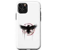 Simbolo nordico della mitologia norrena del corvo vichingo Vegvisir Custodia per iPhone 11 Pro