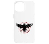 Simbolo nordico della mitologia norrena del corvo vichingo Vegvisir Custodia per iPhone 15