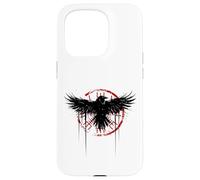 Simbolo nordico della mitologia norrena del corvo vichingo Vegvisir Custodia per iPhone 15 Pro