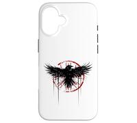 Simbolo nordico della mitologia norrena del corvo vichingo Vegvisir Custodia per iPhone 16